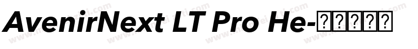 AvenirNext LT Pro He字体转换
